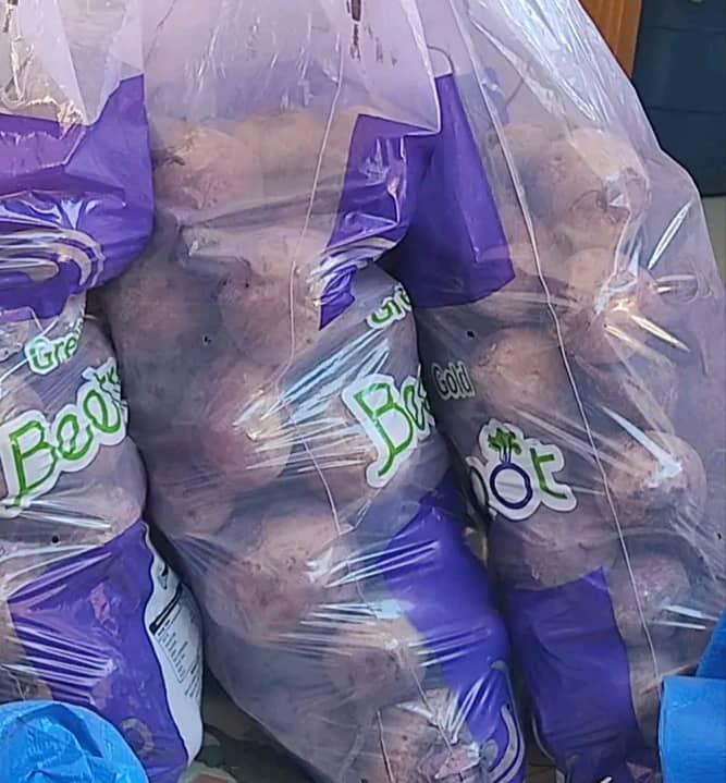 10kg beetroots at 20.00