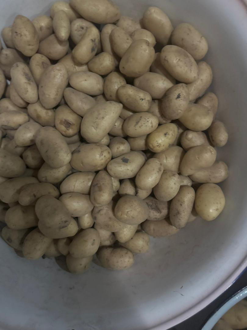 7kg POTATOES: Baby potatoes( 30-50g) P80, Small Potatoes (51-89g) P90, Medium potatoes (90-150g) P100, Large potatoes (151-220g)120
